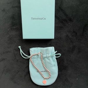 Tiffany Pink® Heart Tag Bead Bracelet